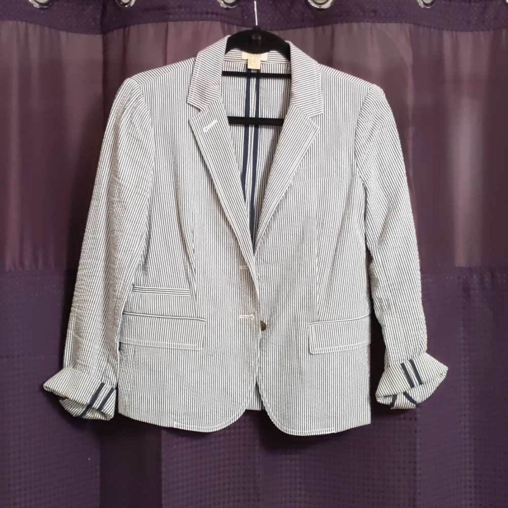 J Crew Pinstripe Blazer